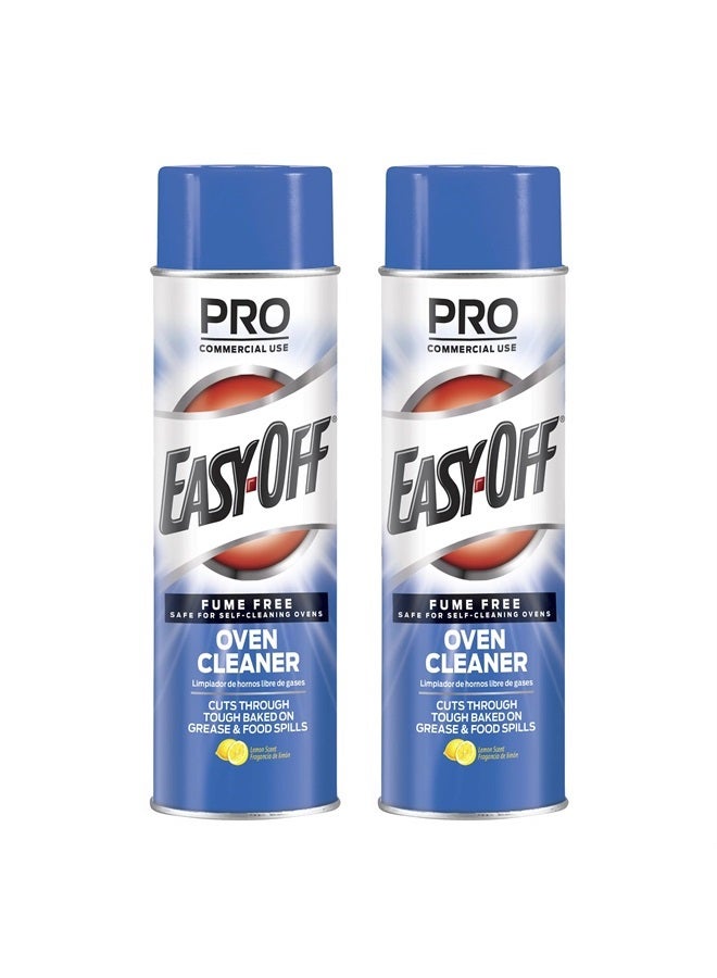 Easy Off منظف فرن خالي من العطور، يدمر الطعام المحترق والزيوت الصعبة، برائحة الليمون، 24 أونصة، 2 عدد - Image 1