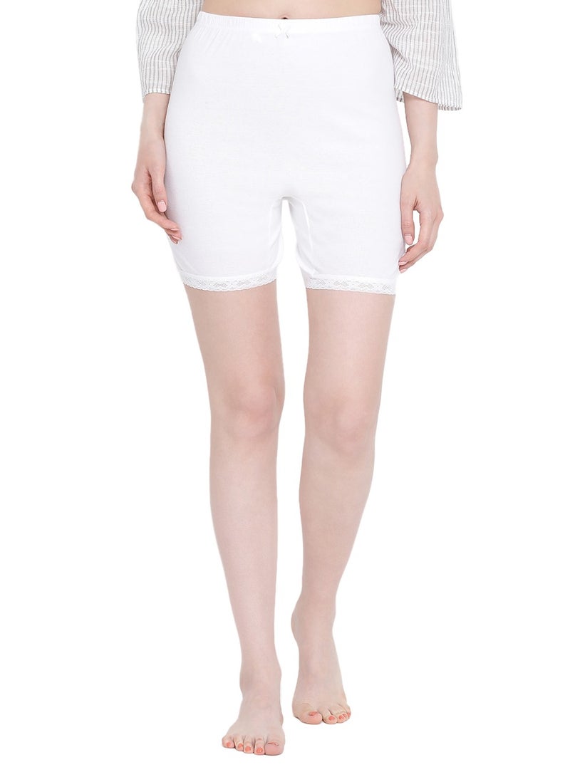BYC GIRLS COTTON BOXER SHORT BRIEF (PACK OF 3) - WHITE  - Image 3