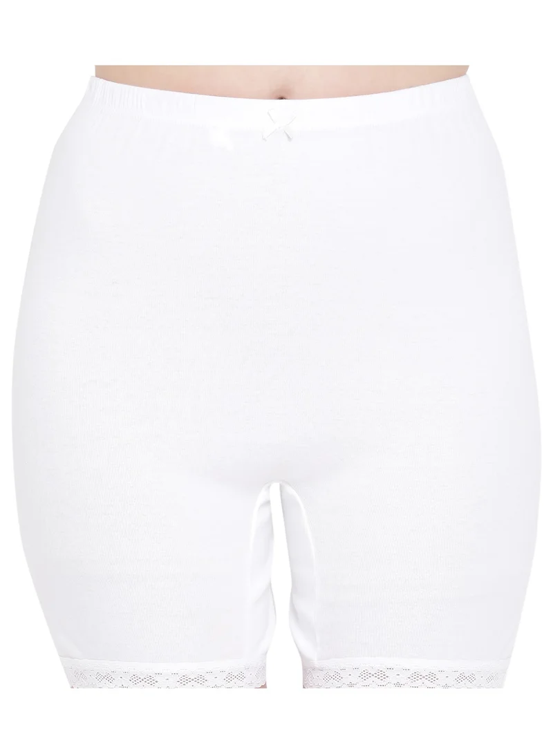 BYC GIRLS COTTON BOXER SHORT BRIEF (PACK OF 3) - WHITE