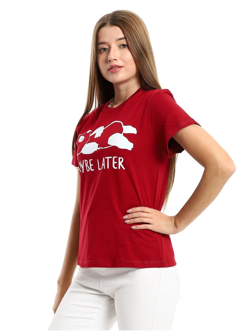 Mesery - Cotton Printed T-Shirt For Women - Image 1