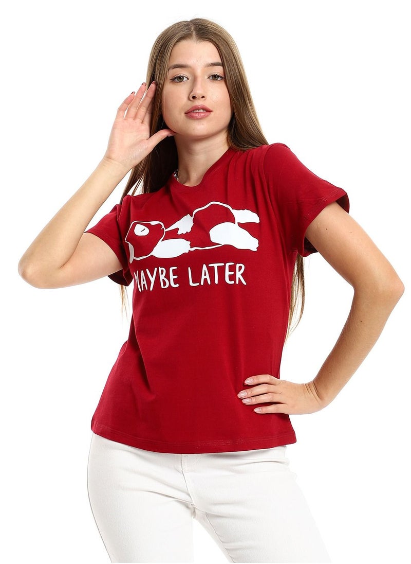 Mesery - Cotton Printed T-Shirt For Women - Image 1