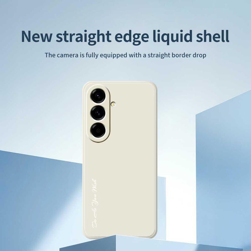 erorex For Samsung Galaxy A56 5G A1440 Fine Hole Straight Edge Silicone Phone Case(White) - Image 2