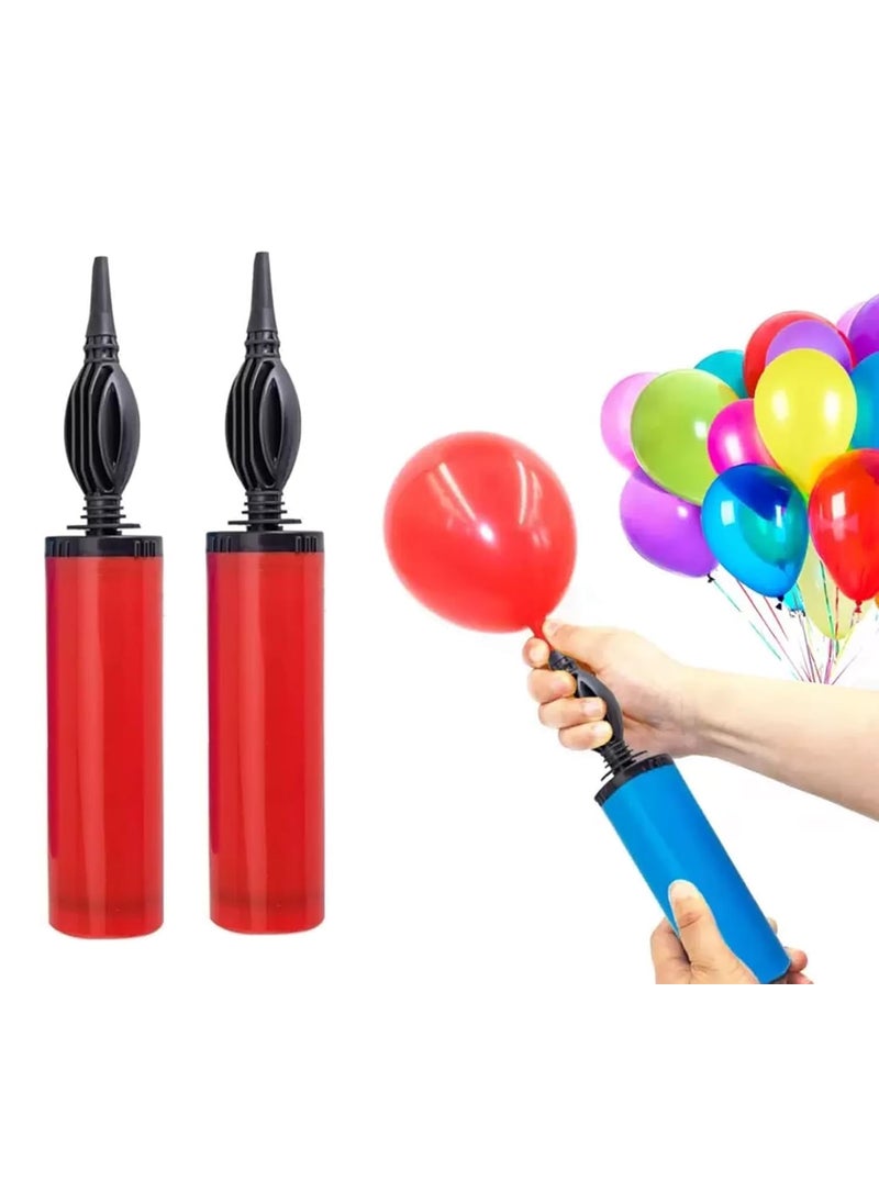 FOXIGON FOXIGON Manual Manual Balloon Pump air Pump Balloon inflator Balloon Blower Pump for Balloons Party Birthday Wedding Baby Shower Decoration Pool Toys Beach Balls air mattresses Party Supplies 2Pc  - Image 2