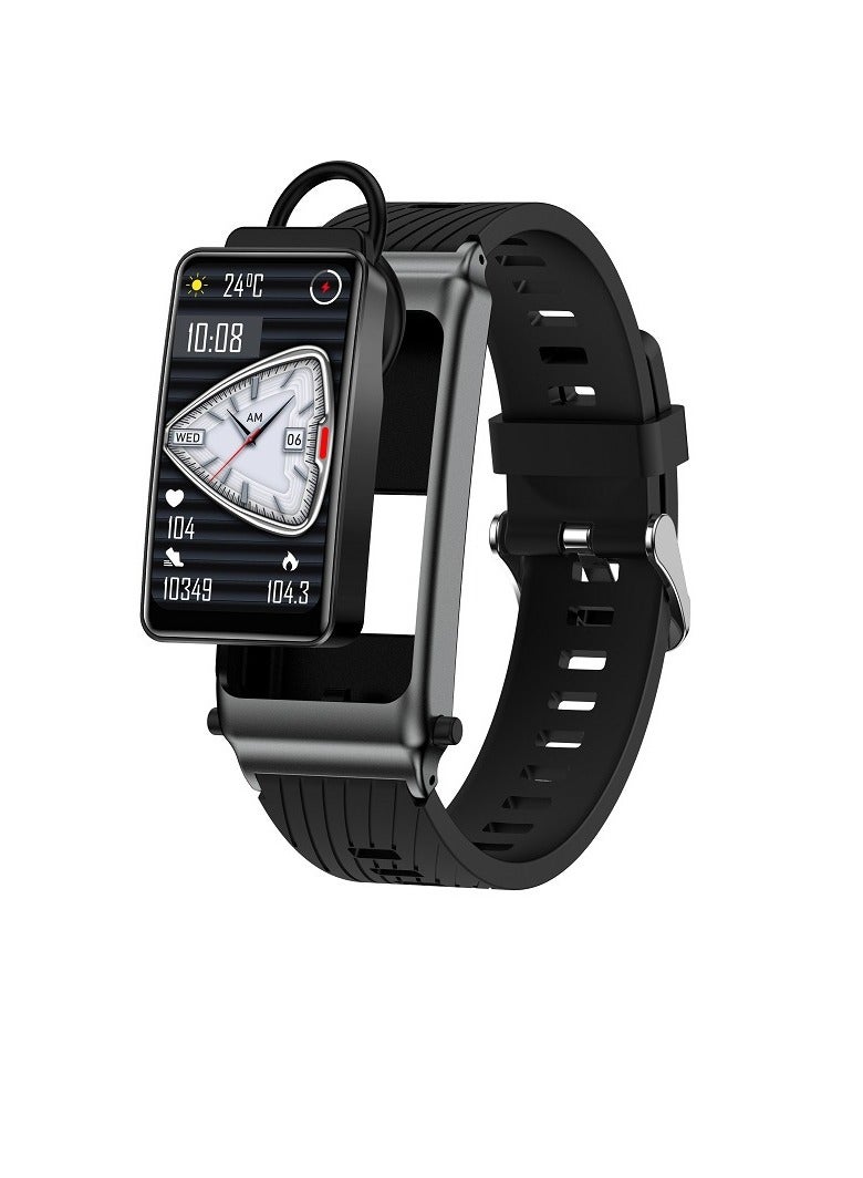 K80 Smart Bracelet, Fitness Sports Smart Watch, Lightweight And Comfortable Smart Health Monitoring Watch With Heart Rate Temperature Measurement, (1pc, Black, Silicone Strap)