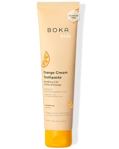 Boka Fluoride Free Toothpaste Nano Hydroxyapatite Toothpaste - Orange Cream Flavor, 4 oz 1Pk US Manufactured - Image 1