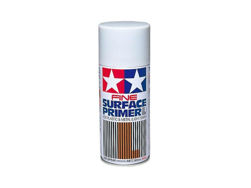 Tamiya Gray Fine Surface Primer L, 180ml Spray Can - Image 1