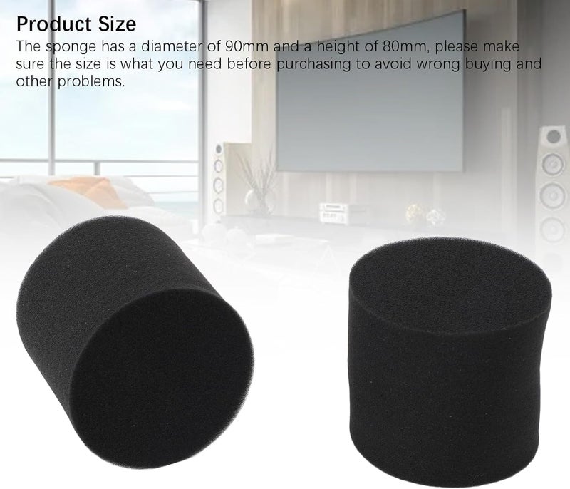 OPPWONG 2pcs Speaker Port Tubes, Subwoofer Bass Air Port Sponge Plugs, Tubes with Standing Wave Reduction, Ideal for PA DJ Speakers, 2Pack - Image 2