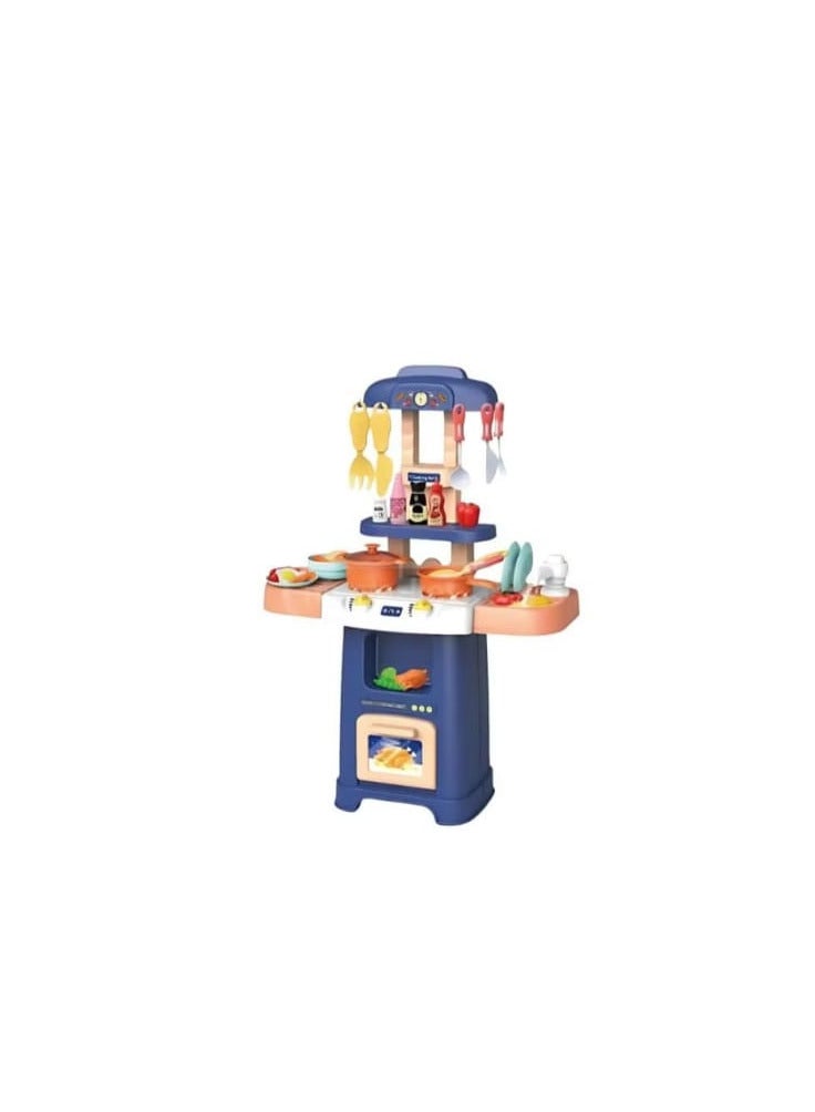 Large Portable Suitcase Musical Kitchen Set for Kids with Light and Accessories, Kids Toys for Girls, Girls Kitchen Set 