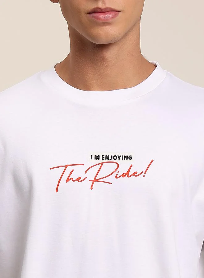 Styli Men Graphic Print Cotton Oversized T-Shirt By Bene Kleed