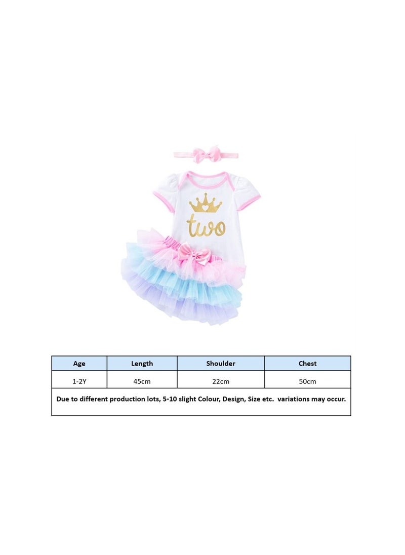We Happy - Two Year Old Birthday Outfits Toddler 2nd Birthday Dress Set - Image 1