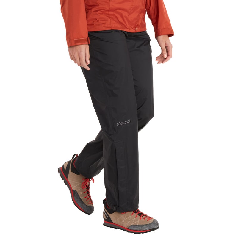 MARMOT Womens PreCip Eco Rain Pant Lightweight Waterproof Packable Hiking Pants Made with Recycled Materials Short Black XSmall