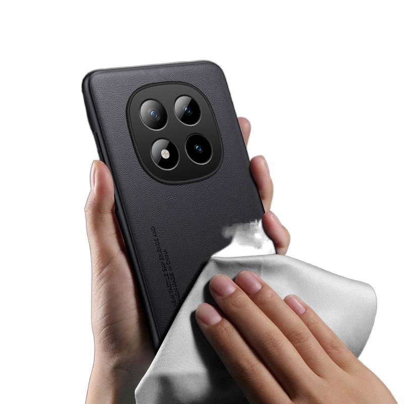 MS غطاء واقي بملمس جلد لـ Redmi Note 15 Pro مع مقاوم للصدمات وحماية من السقوط مع مقاوم للصدمات مع قبضة مضادة للانزلاق مع مقاوم للخدش باللون بنفسجي مضاد للانزلاق باللون الأحمر باللون. - Image 4