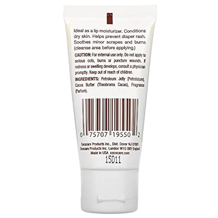 Cococare Cocoa Butter Petroleum Jelly, Topical Protectant (28.3g) - Image 2