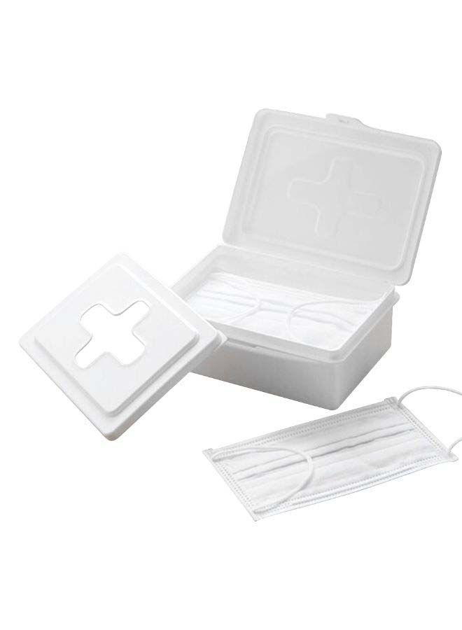 NIBEMINENT Dustproof Mask Storage Box With Cover Wet Tissue Remover - Image 2