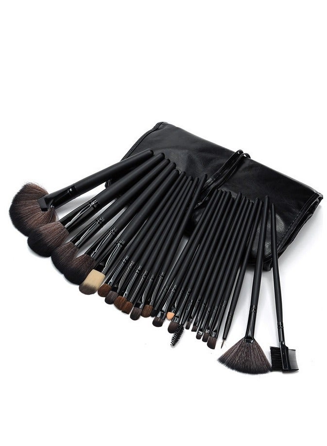 24pcs Makeup Brush Set for Liquid Foundation, Powder Blending, Eyeshadow, Blush, Cosmetics, Concealer Brushes with Soft and Dense Bristles - Image 1