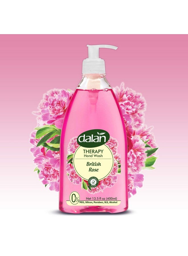 Dalan Therapy British Rose Ultra Moisturizing Liquid Hand Soap For Normal And Dry Hands Fresh Clean And Soft Feeling (13.5 Fl Oz / 400 Ml (Pack Of 1)) - Image 3
