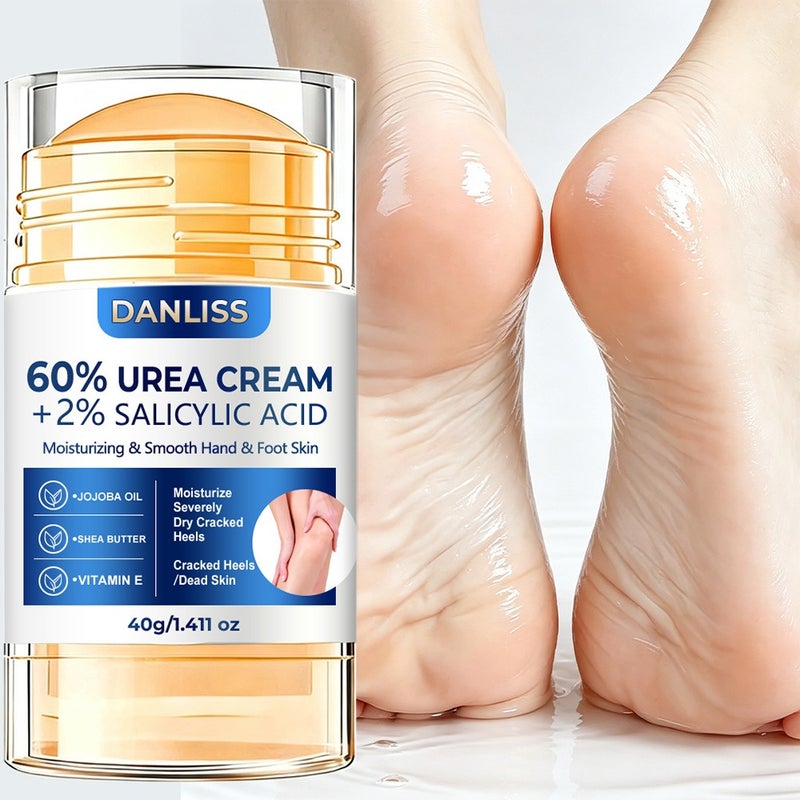 DANLISS 60% Urea Hand and Foot Repair Stick 40g, 2% Salicylic Acid for Removing Calluses, Dead Skin, and Cracked Heels - Image 1