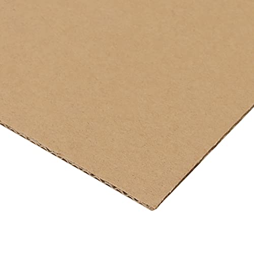 MUKLEI 60 Pack 11.8 x 11.8 Inch Corrugated Cardboard Sheets, 1/8"(3mm) Thick Corrugated Cardboard Filler Inserts Flat Kraft Cardboard Sheets for Shipping, Mailing, Crafts - Image 5