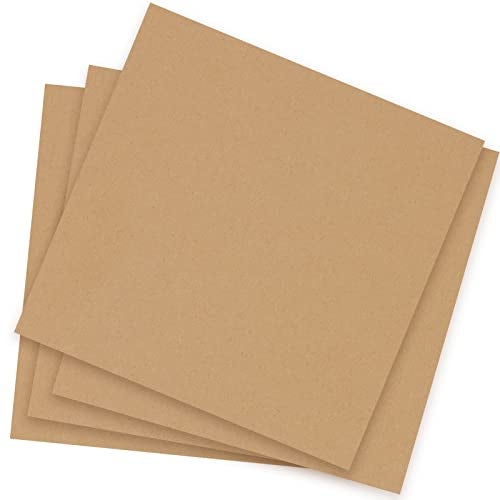 MUKLEI 60 Pack 11.8 x 11.8 Inch Corrugated Cardboard Sheets, 1/8"(3mm) Thick Corrugated Cardboard Filler Inserts Flat Kraft Cardboard Sheets for Shipping, Mailing, Crafts - Image 4