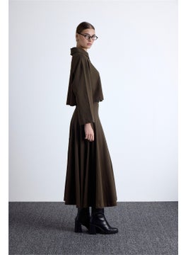 Manuka Premium Knitted Oversize Blouse Khaki  - Image 3