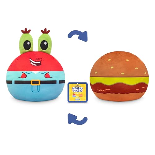 TeeTurtle دبدوب تي تيرتل سبونجبوب سكوير بانتس 6" قابل للعكس - مستر كرافس وكرابي باتي - أصدقاء بيكيني بوتوم حصرية أمازون - حيوان محشو ناعم لطيف كاواي - Image 3
