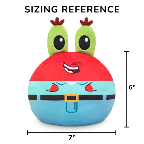 TeeTurtle دبدوب تي تيرتل سبونجبوب سكوير بانتس 6" قابل للعكس - مستر كرافس وكرابي باتي - أصدقاء بيكيني بوتوم حصرية أمازون - حيوان محشو ناعم لطيف كاواي - Image 4