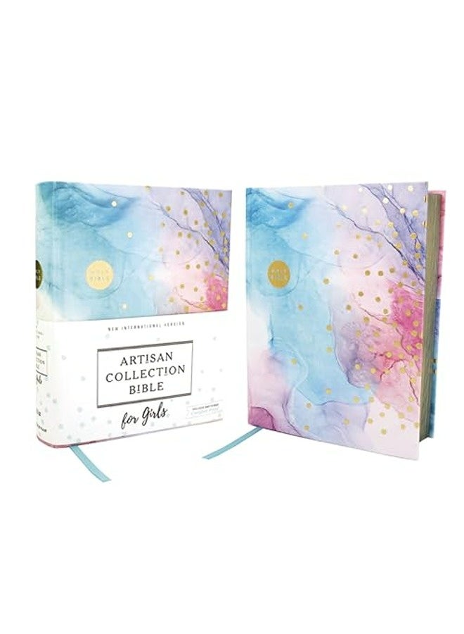 NIV, Artisan Collection Bible for Girls, Cloth over Board, Multi-color, Art Gilded Edges, Red Letter 