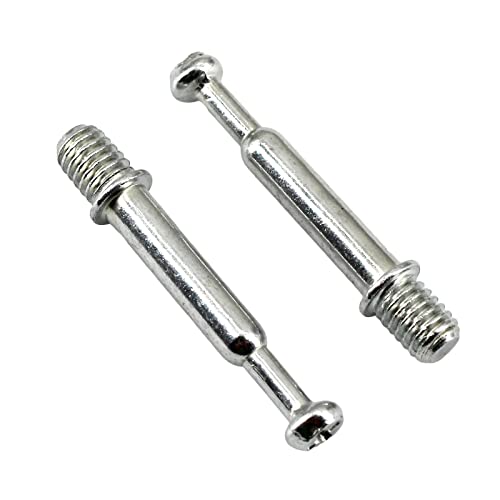 Medifier 25Pcs Furniture Connecter Fixing Screws Eccentric Cam Lock with Pre-Inserted Nut and Fixing Dowels for Wardrobe Drawer Cabinet Furniture Panel Connecting 2 Style - Image 2