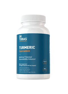 Dr. Tobias Dr Tobias Turmeric Curcumin Supplement With Bioperine And Black Pepper Extra Strength Curcumin Supplements For Joint Support1500 Mg Per Dose With 95% Curcuminoids 120 Vegan Capsules 60 Servings  - Image 2