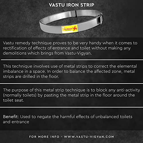 TREEMAISON Iron Strip | 1 INCH | Pack of 1 | Vastu Iron Strip for Toilet | Vastu Remedy | Width-25mm, Thickness-1mm, Length-8 Feet Approx - Image 4