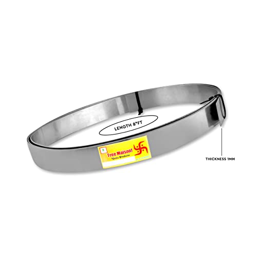 TREEMAISON Iron Strip | 1 INCH | Pack of 1 | Vastu Iron Strip for Toilet | Vastu Remedy | Width-25mm, Thickness-1mm, Length-8 Feet Approx - Image 2