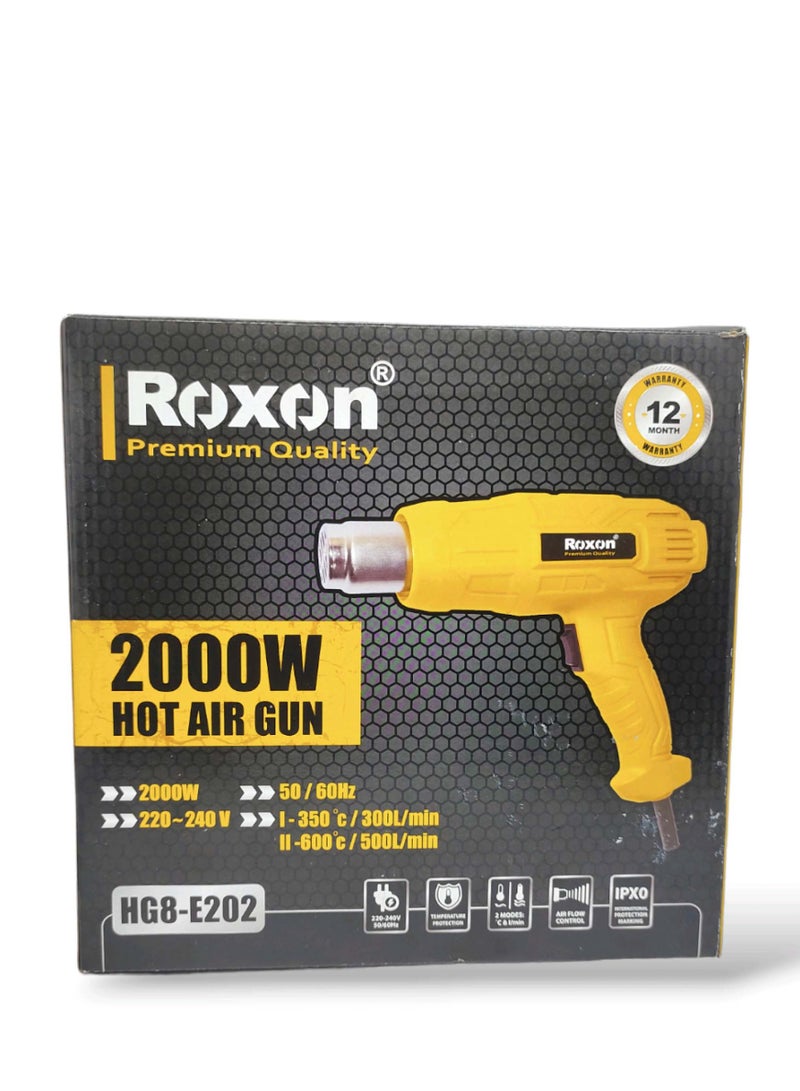 Roxon 2000 Watt Hot Air Gun 220-240 voltage | Powerful Heat Gun Tool For DIY Projects and Crafts - Image 2