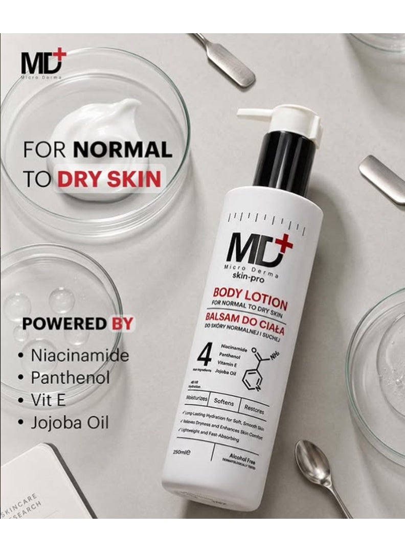 MD Skin Pro Body Lotion For Normal To Dry Skin 250ML - Image 4