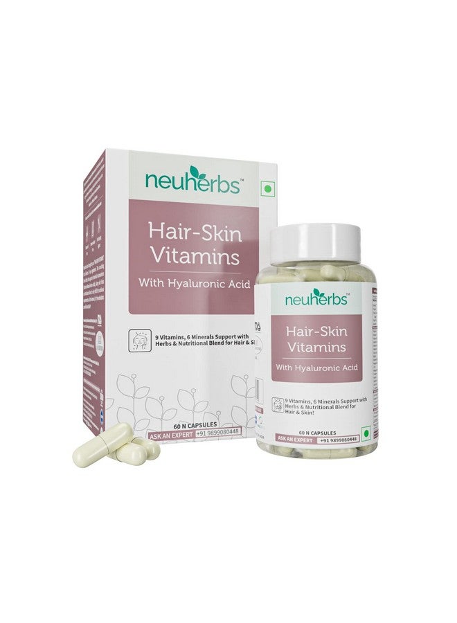 Neuherbs Hair Skin Vitamins- 120 Capsules for Men & Women|Vitamin Supplement with Biotin, Hyaluronic Acid, Zinc, Keratin booster, Vitamin E & 20 other nutrients for glowing Skin & Heathier Hair | Primrose Oil & Collagen Supporter. - Image 5