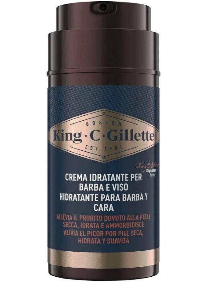 King C. Gillette Face & Stubble Moisturizer 100ml - Image 1