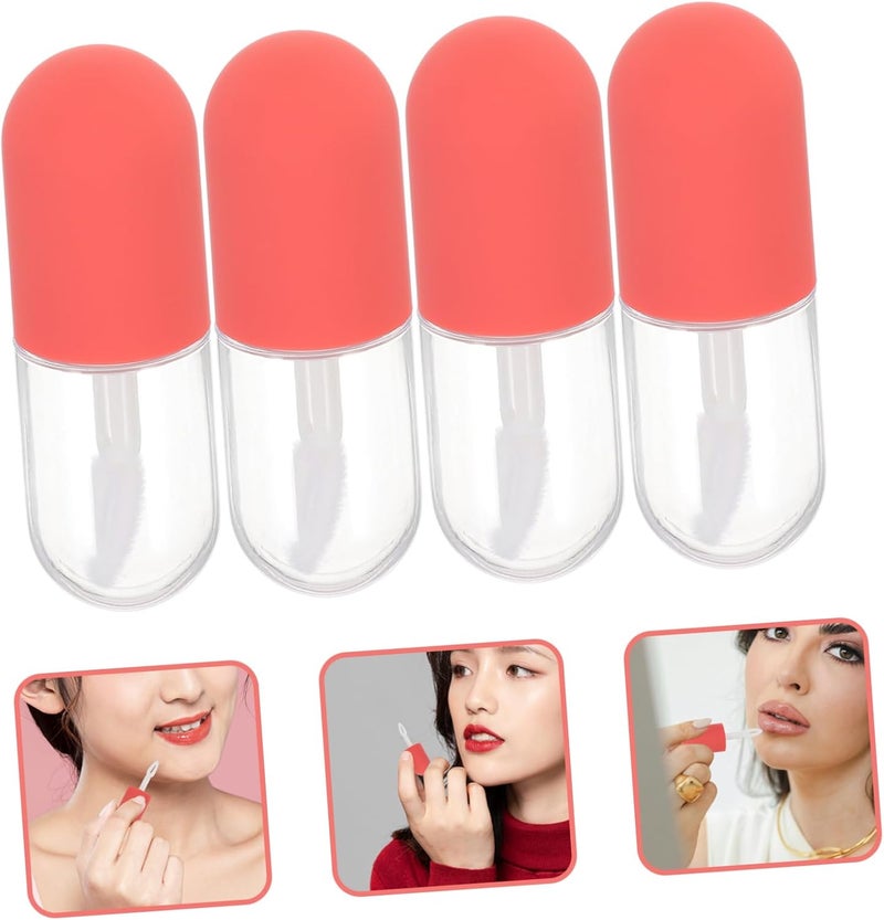 10pcs Lip Gloss Tube Shaped Lip Containers for Lipstick Portable Cosmetic Packing for Travel Includes Capsules - Image 4
