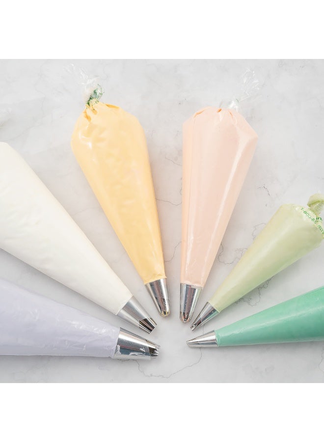 Restaurantware أكياس تزيين المعجنات بقطر 18 بوصة، 100 كيس لتزيين المعجنات - قابلة للاستخدام مرة واحدة، من الدرجة الغذائية، أكياس بلاستيكية شفافة لتزيين، غير قابلة للانزلاق، لتزيين الكب كيك، الكعك، والفطائر - Image 4