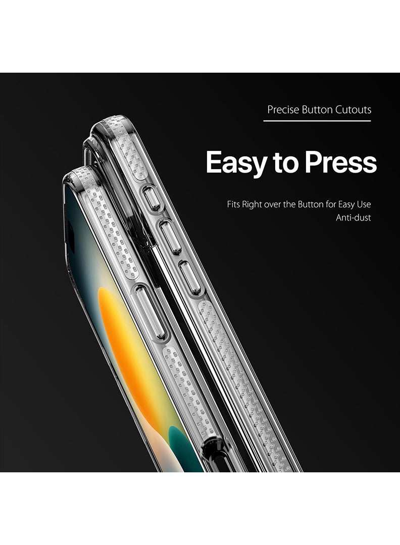 Case Up حافظة شفافة متوافقة مع آبل آيفون 17 برو، تغطية هاتف خلوى بامتصاص الصدمات من TPU، حافظة واقية مرنة وشفافة تمامًا - Image 3