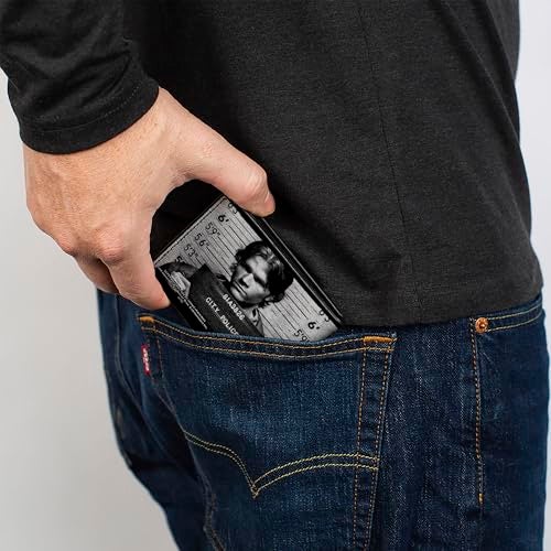 Buckle Down Buckle-Down Men's PU Bifold Wallet-Supernatural Dean + Sam Mug Shots Grays/Black/White, Multicolor, 4.0" x 3.5" - Image 5