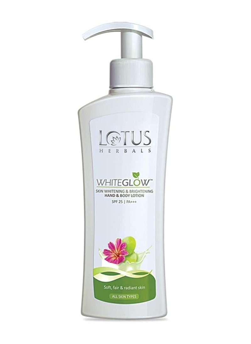 Lotus Lotus Herbals Whiteglow Skin Whitening & Brightening Hand & Body Lotion Spf-25 Pa+++  - Image 1