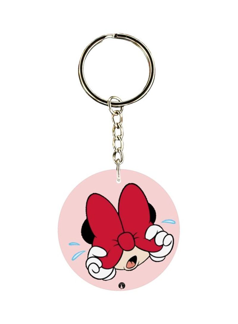 RKN Minnie Mouse Printed Double Sided Keychain