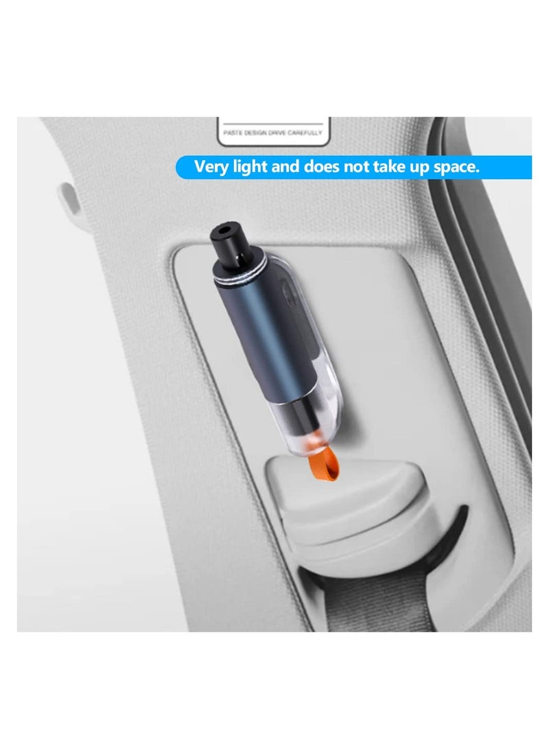 SYOSI Mini Car Window Breaker 2-in-1 Car Safety Hammer Seat Belt Cutter Spring Type Glass Breaker Emergency Life Key for Car 2 Pieces  - Image 3