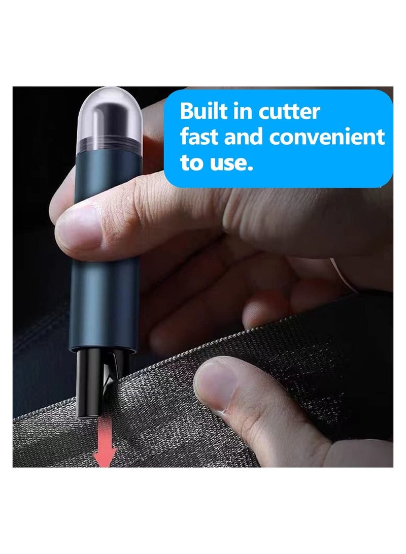 SYOSI Mini Car Window Breaker 2-in-1 Car Safety Hammer Seat Belt Cutter Spring Type Glass Breaker Emergency Life Key for Car 2 Pieces  - Image 4