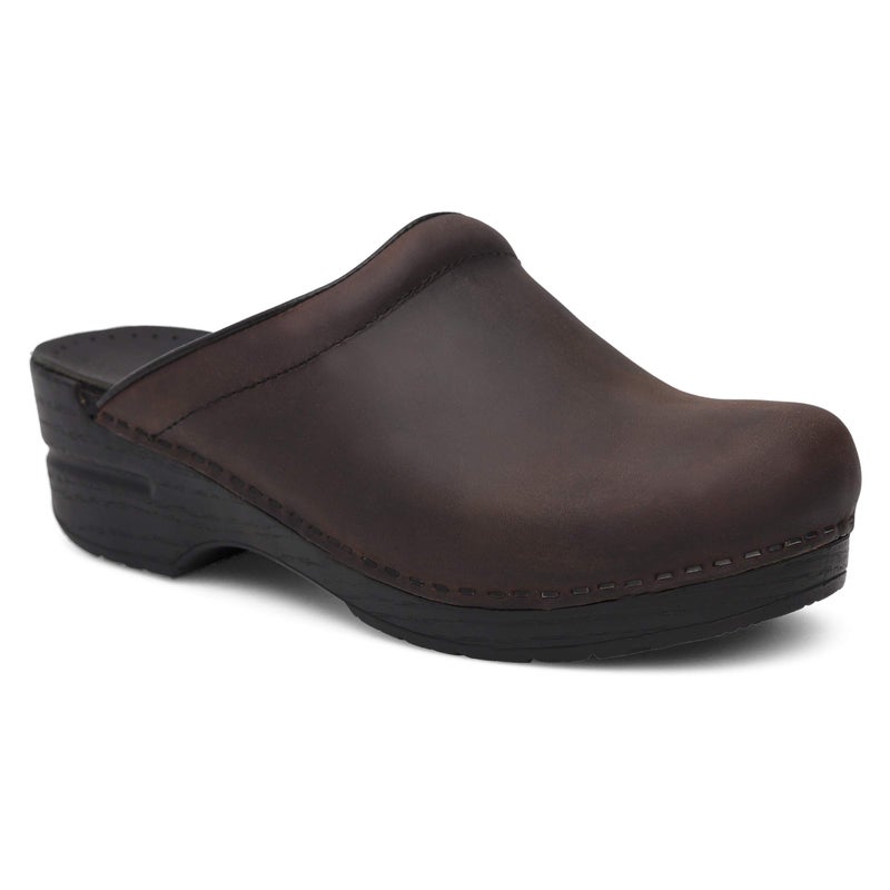 Dansko Women's Sonja Antique Brown/Black Sole Mule 8.5-9 M US - Image 2