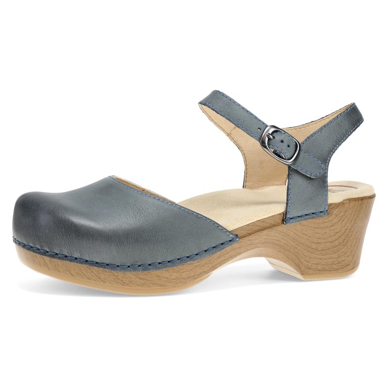 Dansko Women's Sam Sandal, 7.5-8 US, 38 EU, Denim Burnished Nubuck - Image 1