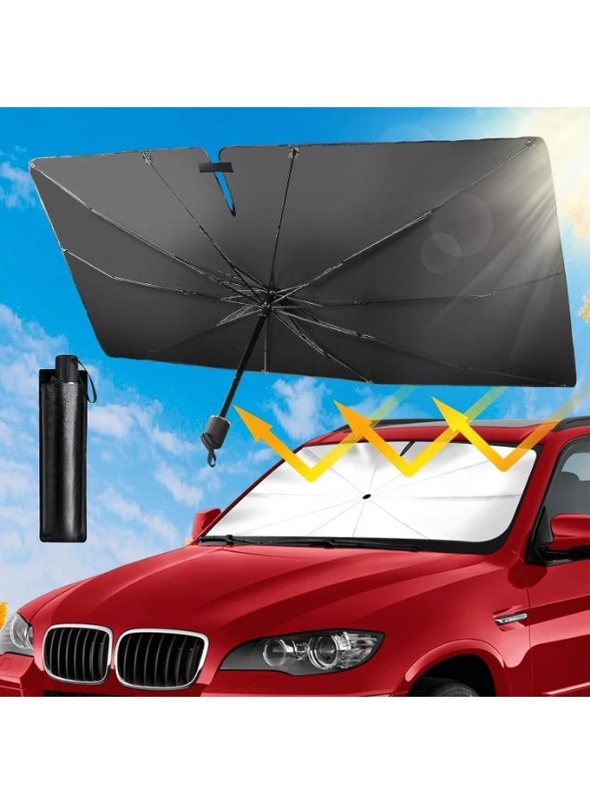 Foldable Car Windshield Sun Shade Umbrella, UV Block & Heat Insulation, Upgraded Design for Most Cars, SUVs, Trucks - Image 2