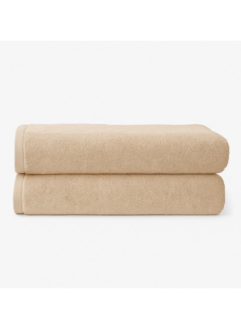 MAXQON Pack Of 2 - Hand Towel - 100% Cotton 600 GSM Medium Size (45x75cm) Highly Absorbent And Super Durable  - Image 1
