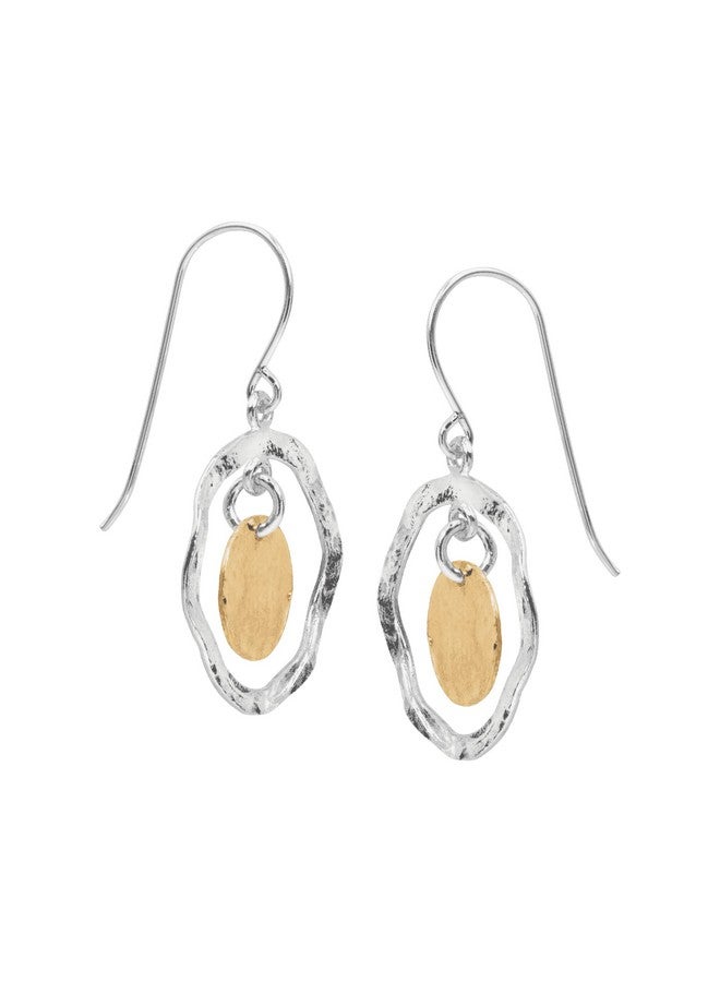 Silpada 'Marbella' Two-Tone Disc Drop Earrings In Sterling Silver And Gold-Plating - Image 2
