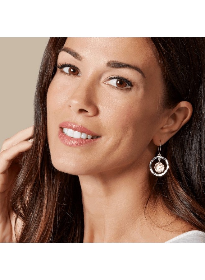 Silpada 'Marbella' Two-Tone Disc Drop Earrings In Sterling Silver And Gold-Plating - Image 5