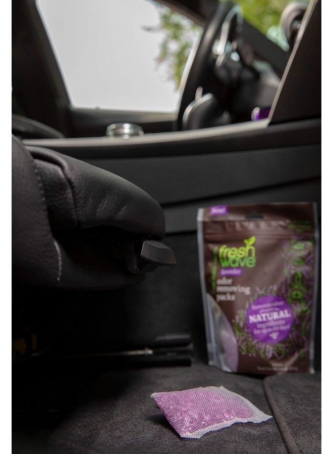 Fresh Wave عبوات إزالة الروائح الكريهة والمعطرة باللافندر | حقيبة من 6 | تخفيف الروائح بشكل آمن للمساحات الصغيرة | مزيل روائح طبيعي من النباتات | ماصات الروائح للمنزل - Image 4